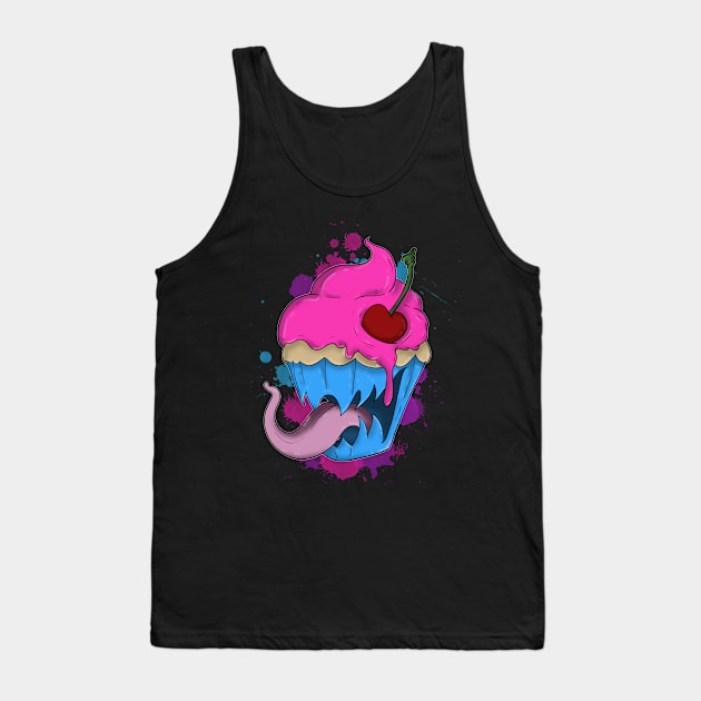 Cannibalistic Cupcake Tank Top by schockgraphics